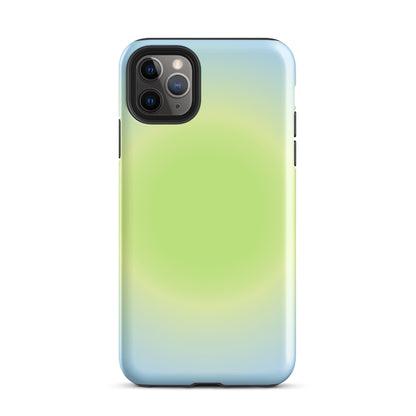 Green & Blue Aura iPhone Case