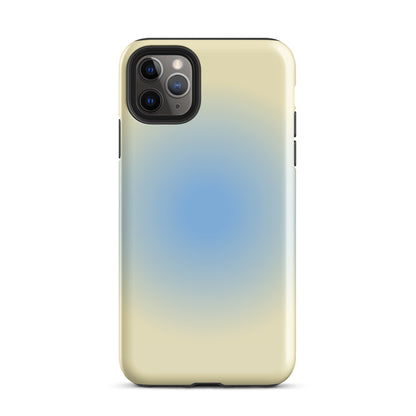 Blue & Yellow Aura iPhone Case