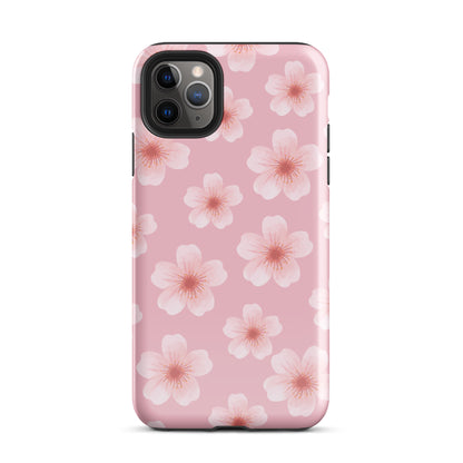 Pink Cherry Blossoms iPhone Case