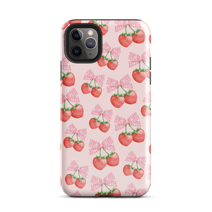 Strawberry Bows iPhone Case