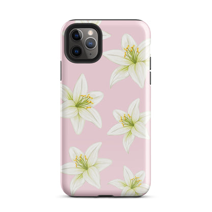 Pink Tiger Lily iPhone Case