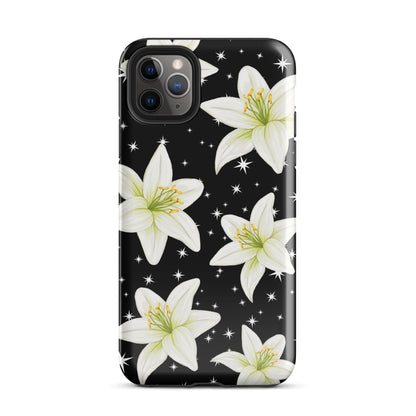 Tiger Lilies & Stars iPhone Case