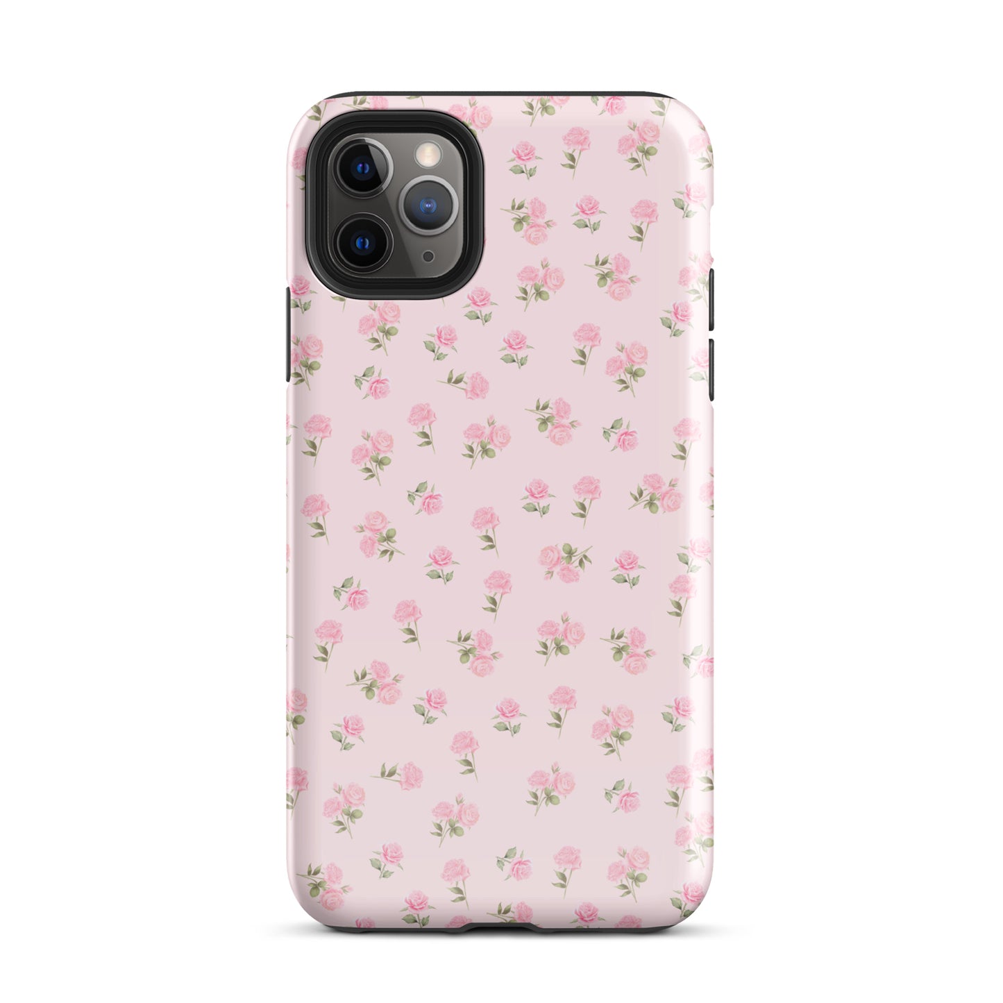 Pink Ditsy Roses iPhone Case