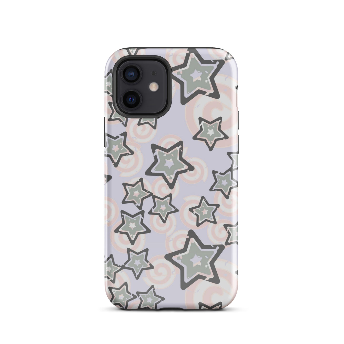 Y2K Gray Star iPhone Case Glossy iPhone 12