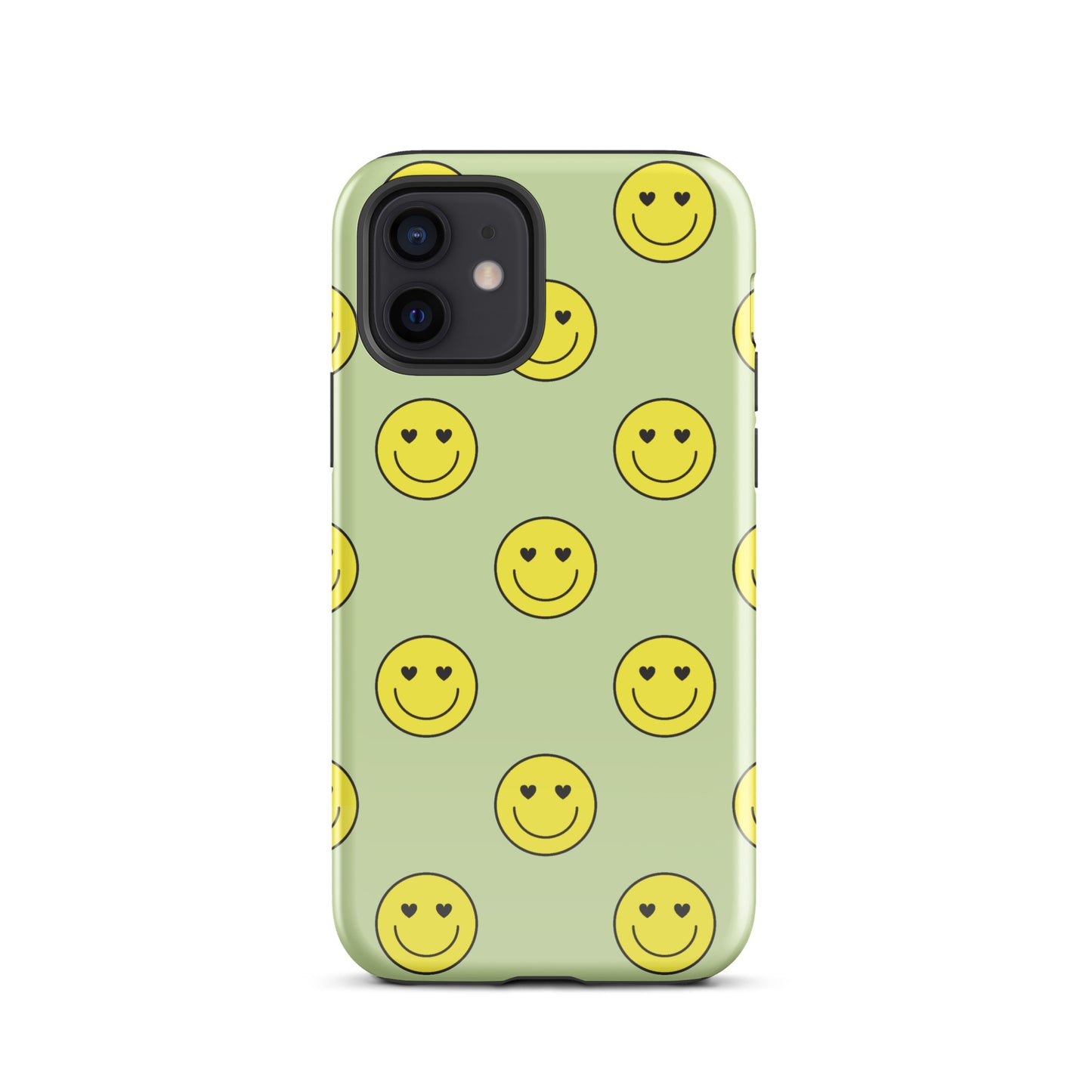 Neon Smiley Faces iPhone Case iPhone 12 Glossy