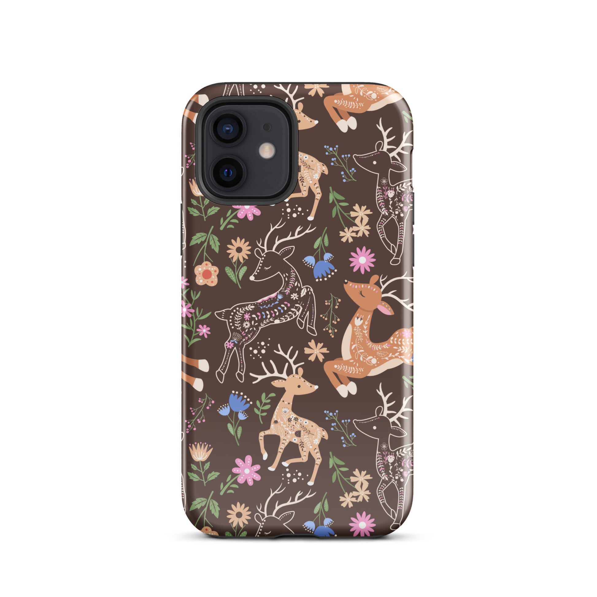 Deer Meadow iPhone Case iPhone 12 Glossy