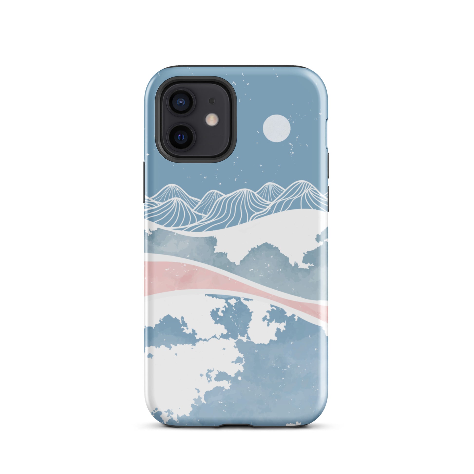 Blue Winter Night iPhone Case iPhone 12 Glossy