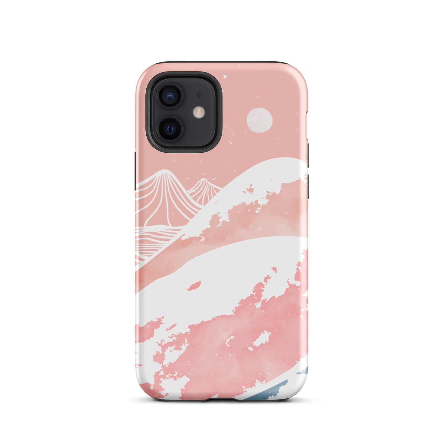 Pink Winter Night iPhone Case iPhone 12 Glossy