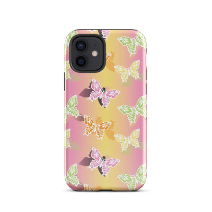 Butterfly Gradient iPhone Case Glossy iPhone 12