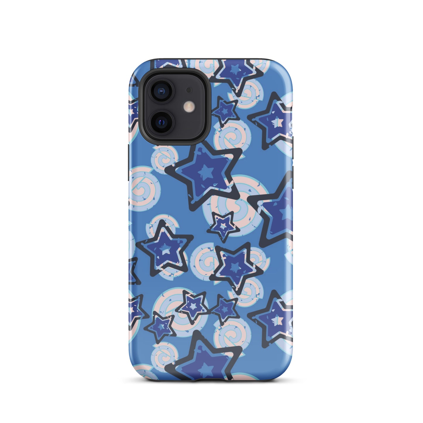 Y2K Blue Star iPhone Case iPhone 12 Glossy