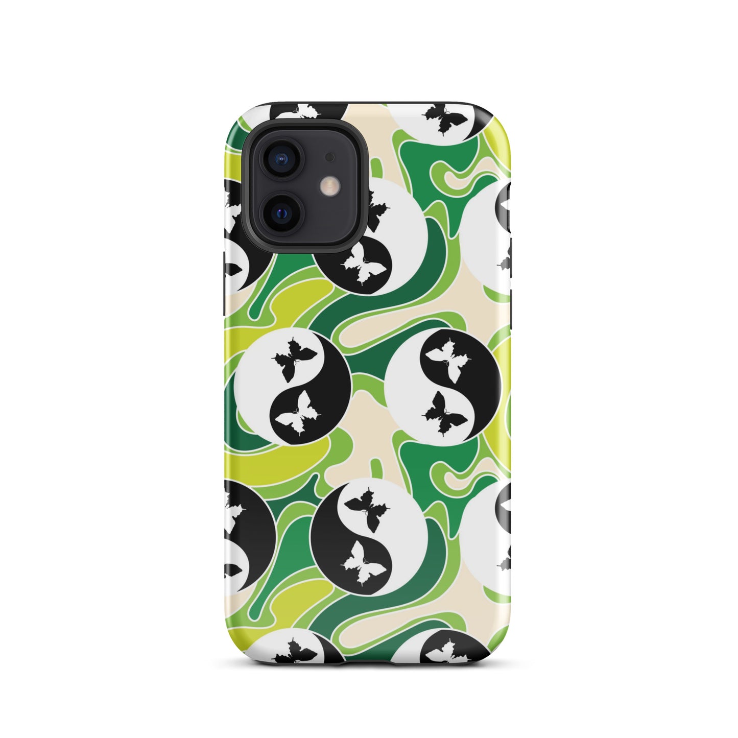 Yin Yang Butterfly iPhone Case Glossy iPhone 12