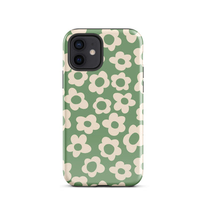 Green Las Flores iPhone Case iPhone 12 Glossy