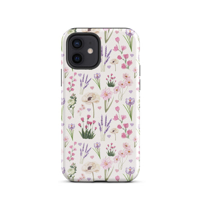 Vintage Purple Floral iPhone Case