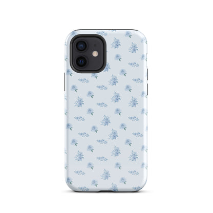 Blue Vintage Roses iPhone Case