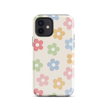 Preppy Retro Flowers iPhone Case