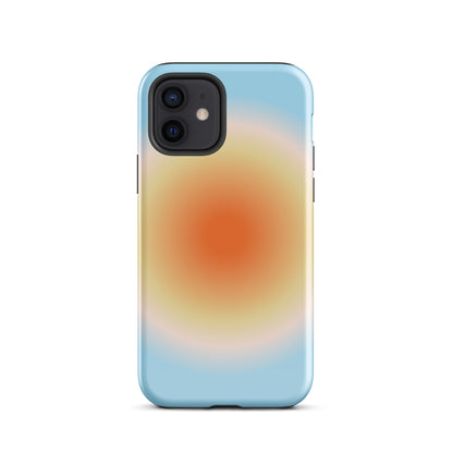 Orange & Blue Aura iPhone Case