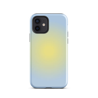 Yellow & Blue Aura iPhone Case