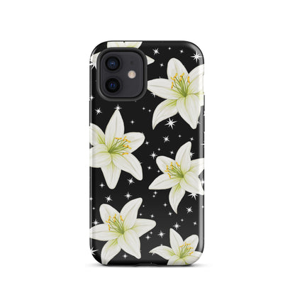 Tiger Lilies & Stars iPhone Case