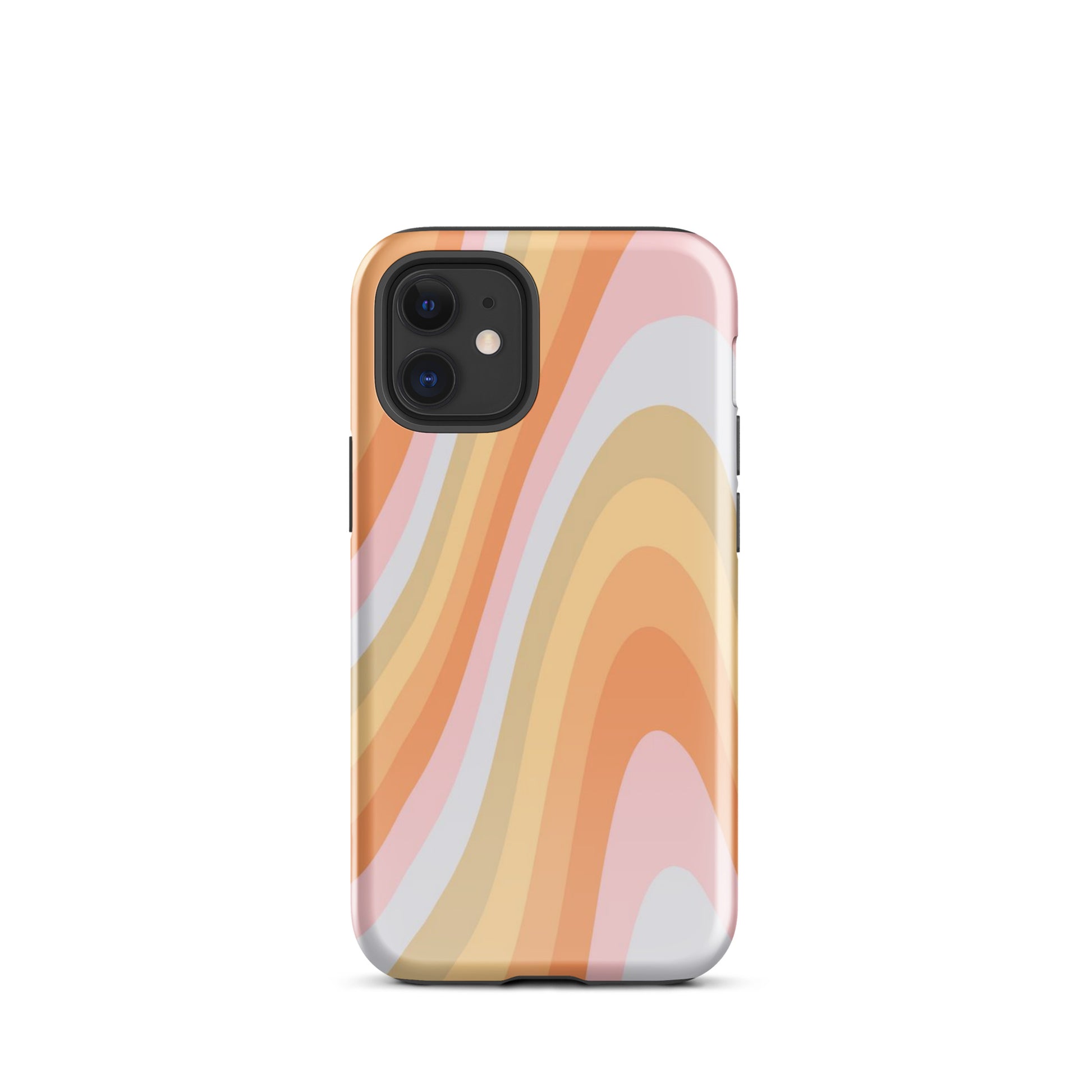 Rainbow Waves iPhone Case iPhone 12 mini Glossy