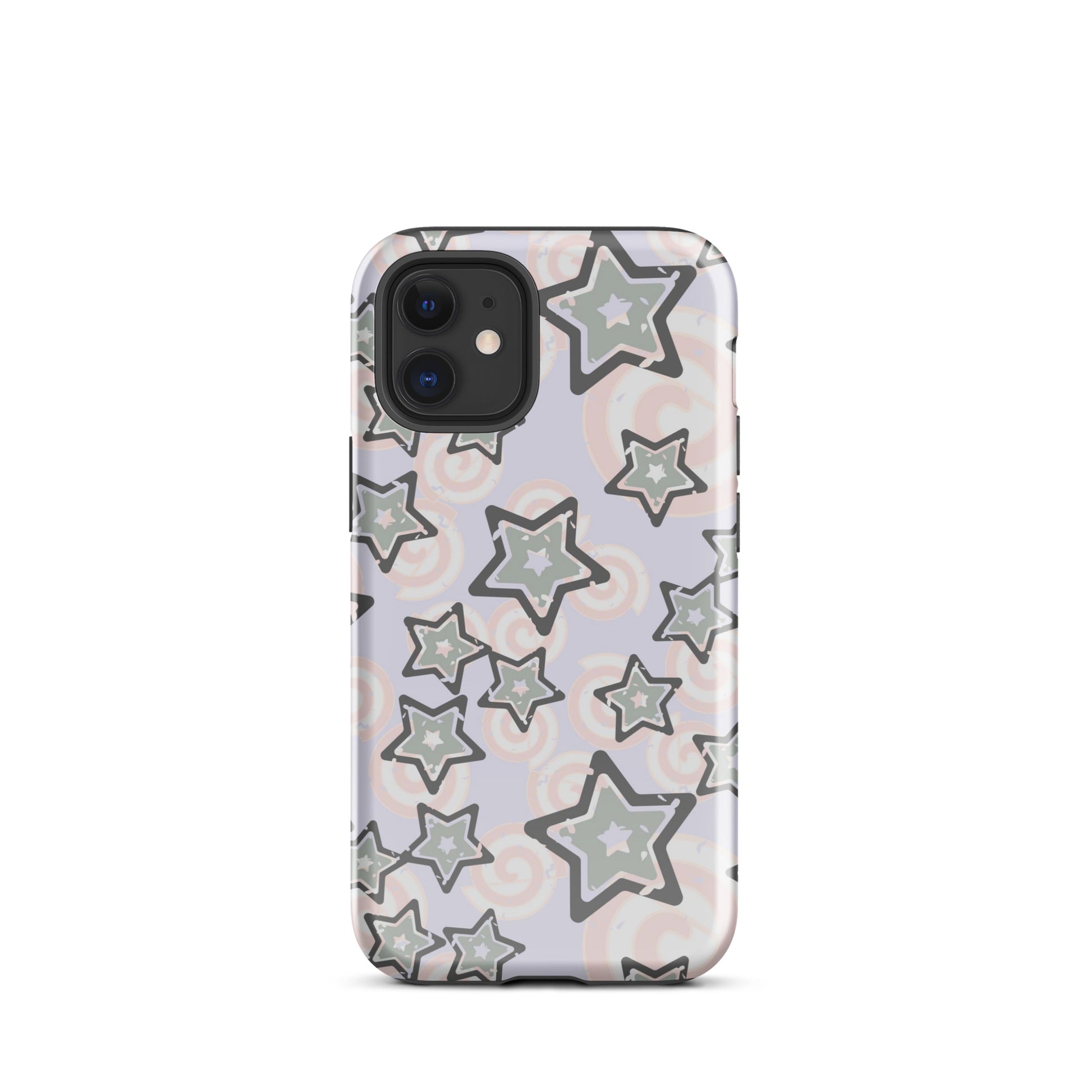 Y2K Gray Star iPhone Case Glossy iPhone 12 mini