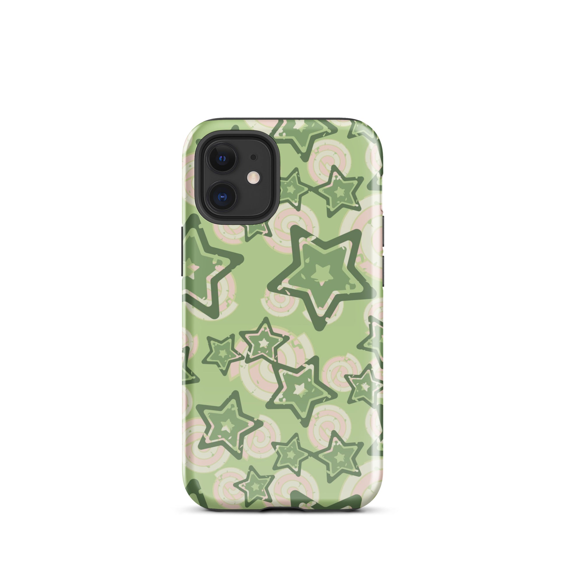 Y2K Green Star iPhone Case iPhone 12 mini Glossy
