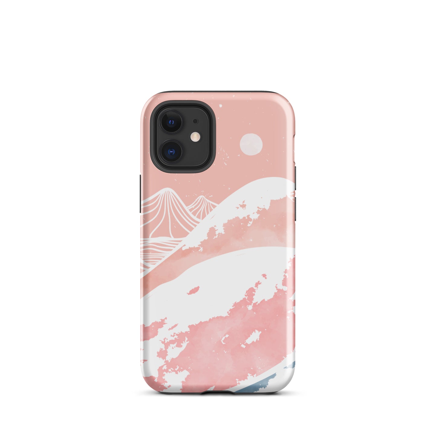 Pink Winter Night iPhone Case iPhone 12 mini Glossy