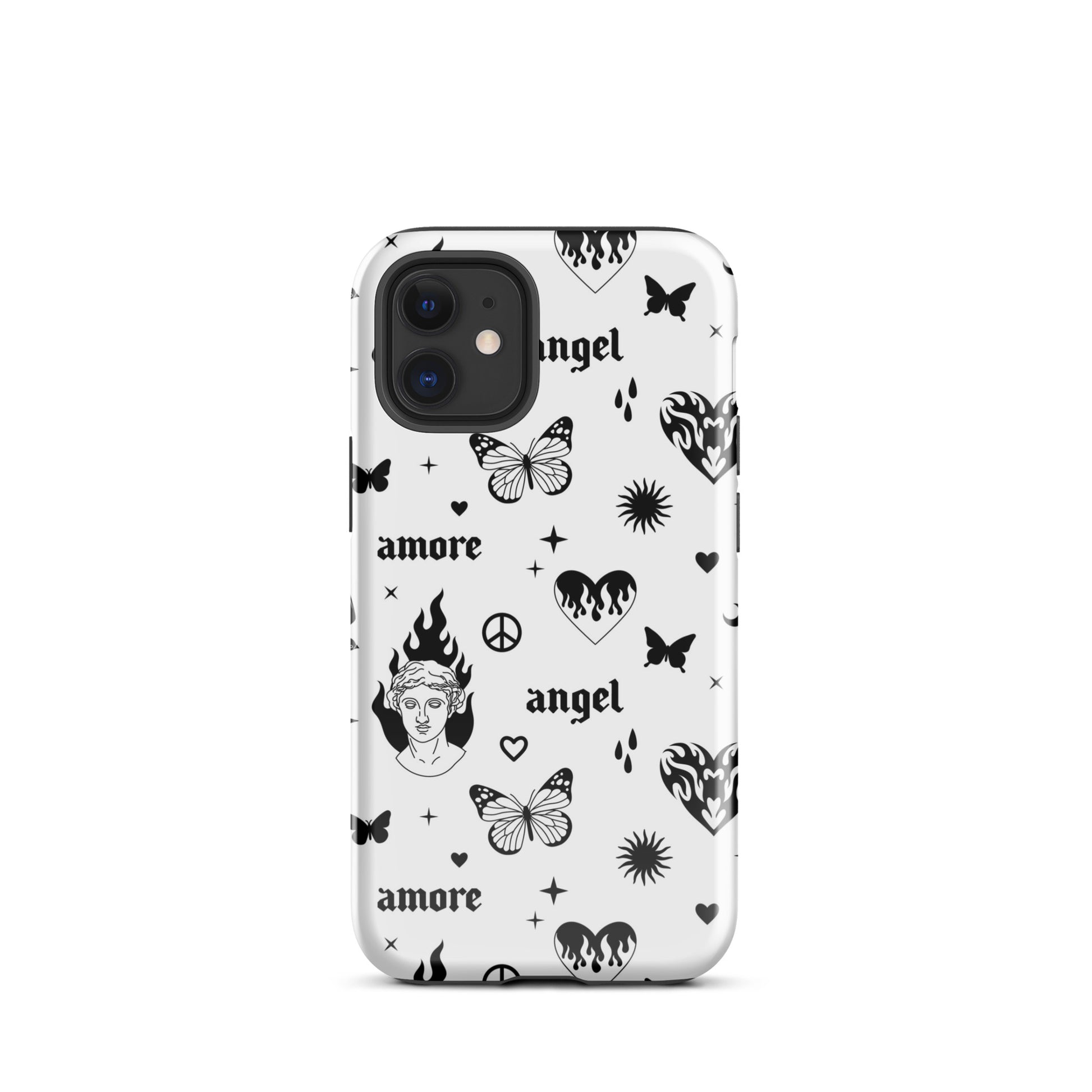 Y2K Angel Heart iPhone Case iPhone 12 mini Glossy
