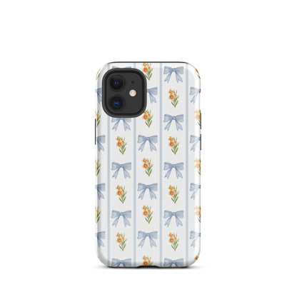 Blue Bows iPhone Case