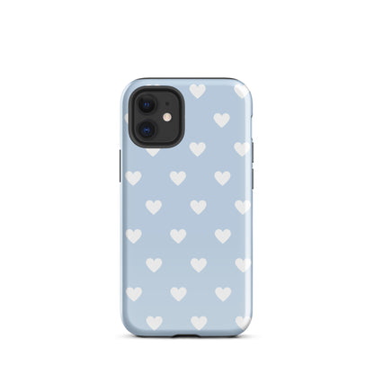 Blue Hearts iPhone Case