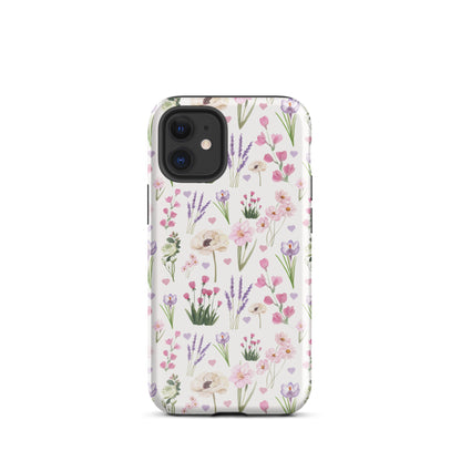 Vintage Purple Floral iPhone Case