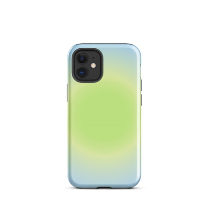 Green & Blue Aura iPhone Case