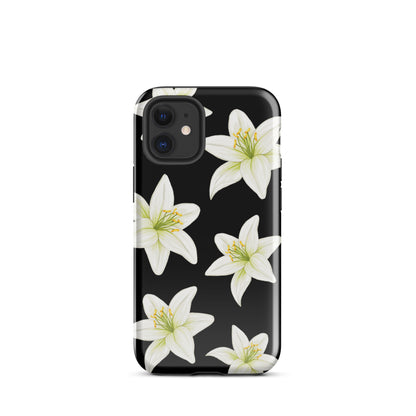 Black Tiger Lily iPhone Case