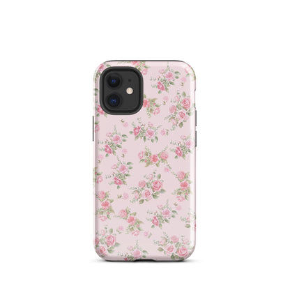 Pink Vintage Roses iPhone Case