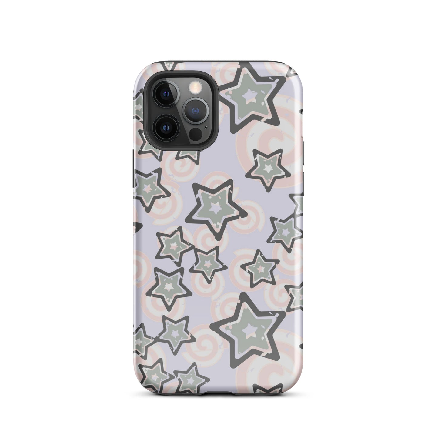 Y2K Gray Star iPhone Case Glossy iPhone 12 Pro