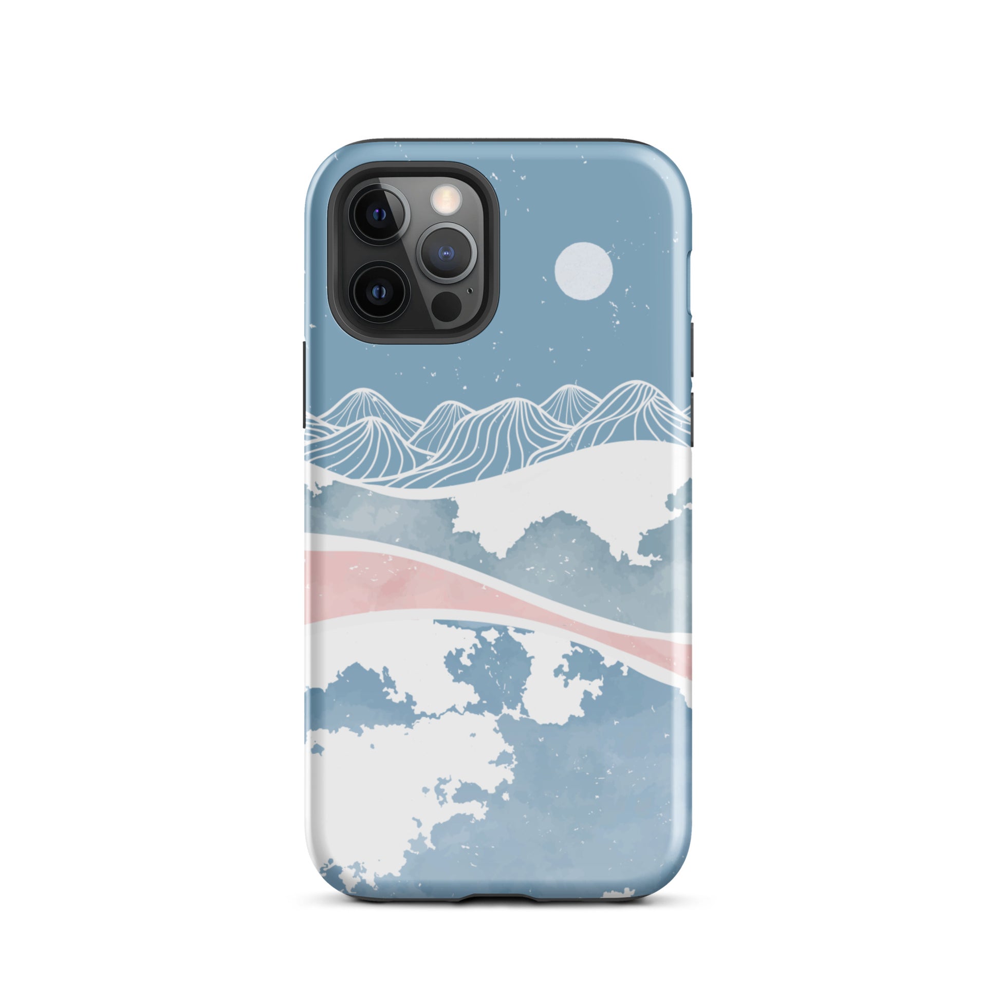 Blue Winter Night iPhone Case iPhone 12 Pro Glossy