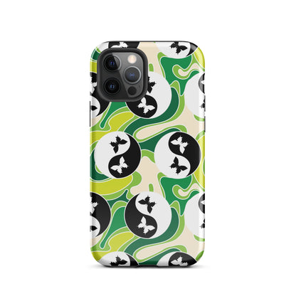 Yin Yang Butterfly iPhone Case Glossy iPhone 12 Pro