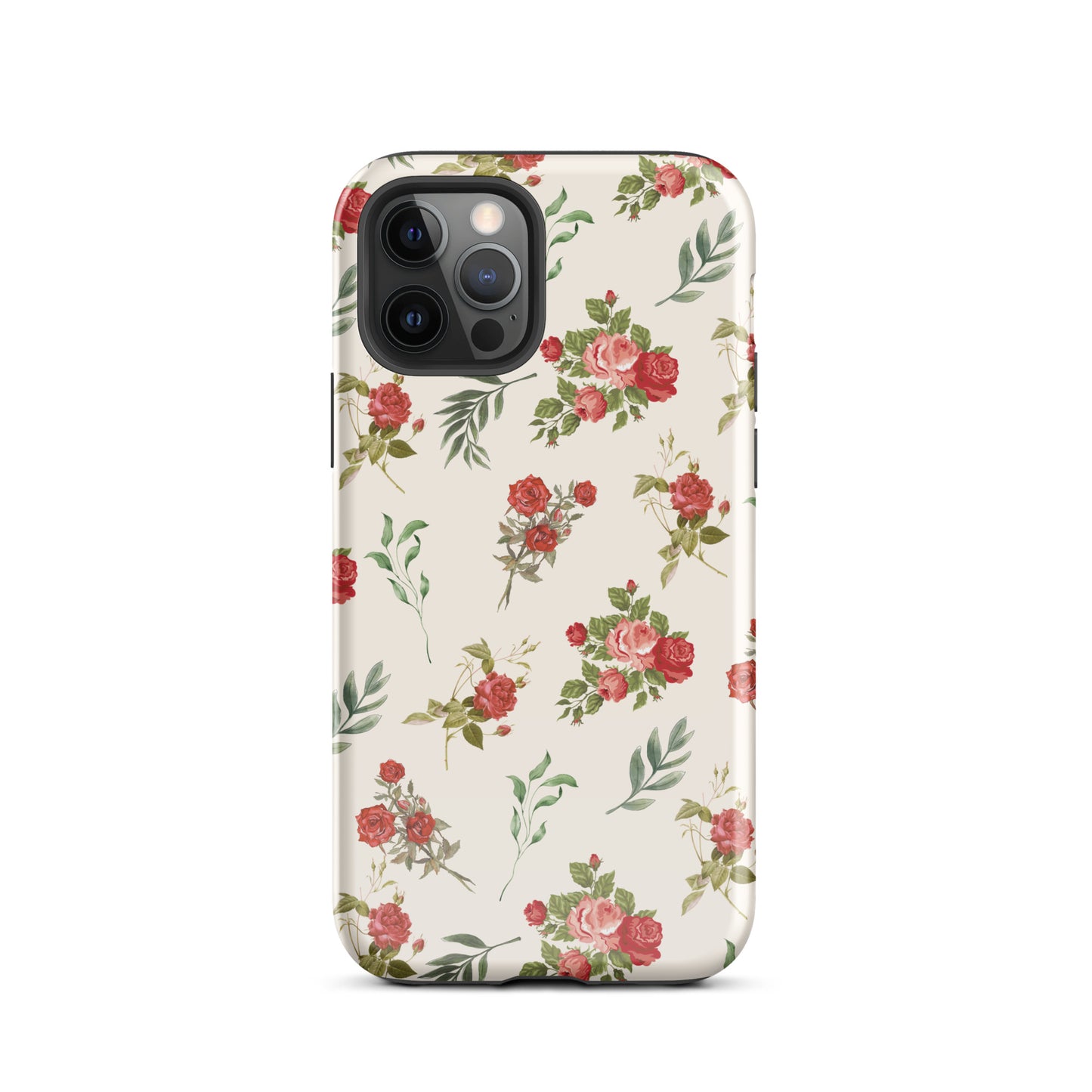 Red Vintage Roses iPhone Case