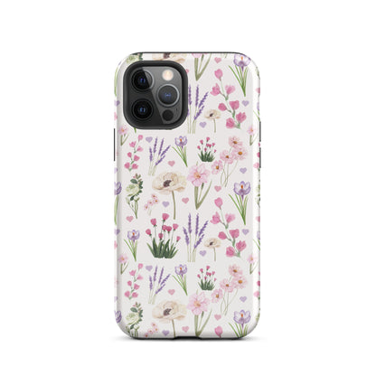 Vintage Purple Floral iPhone Case