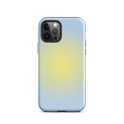 Yellow & Blue Aura iPhone Case