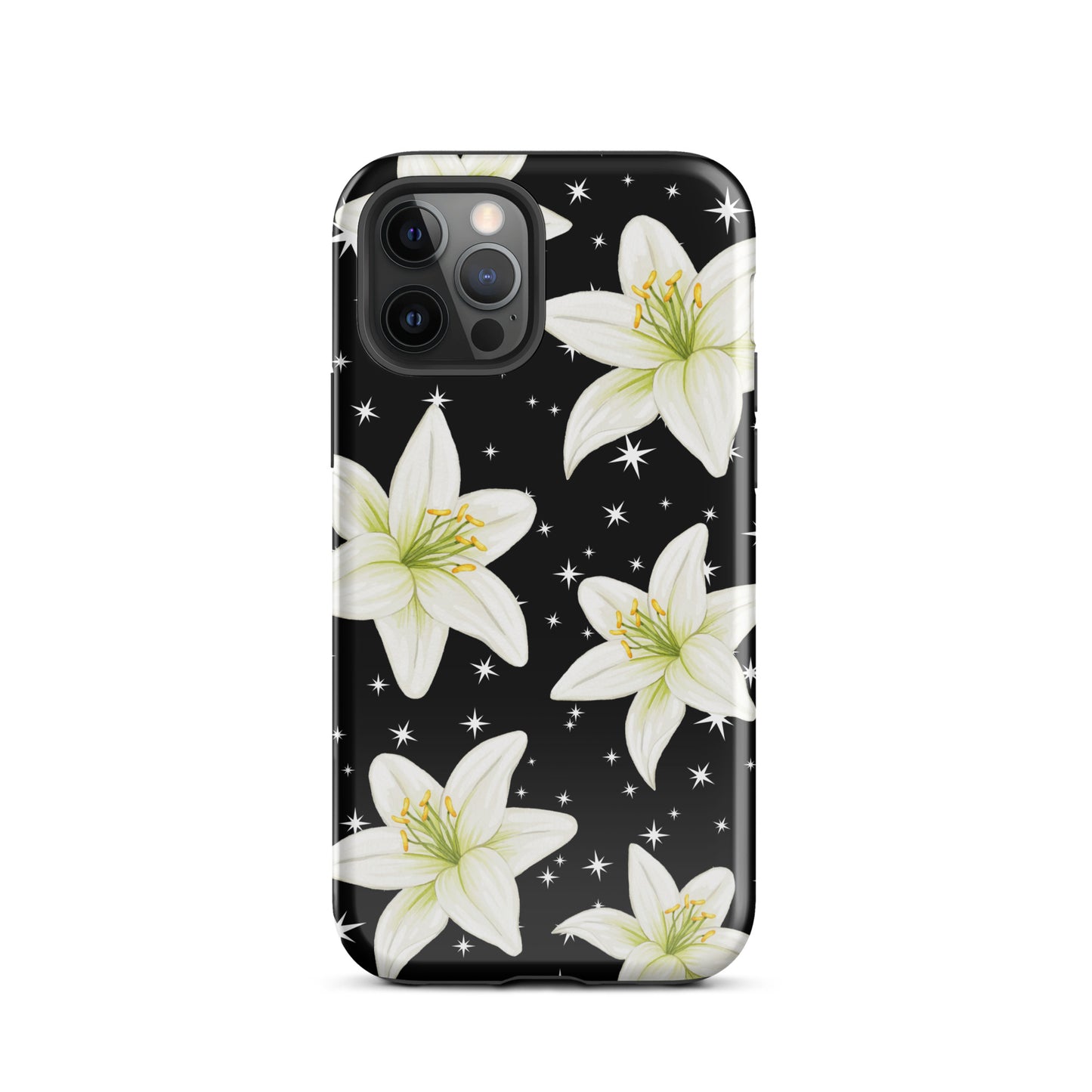 Tiger Lilies & Stars iPhone Case