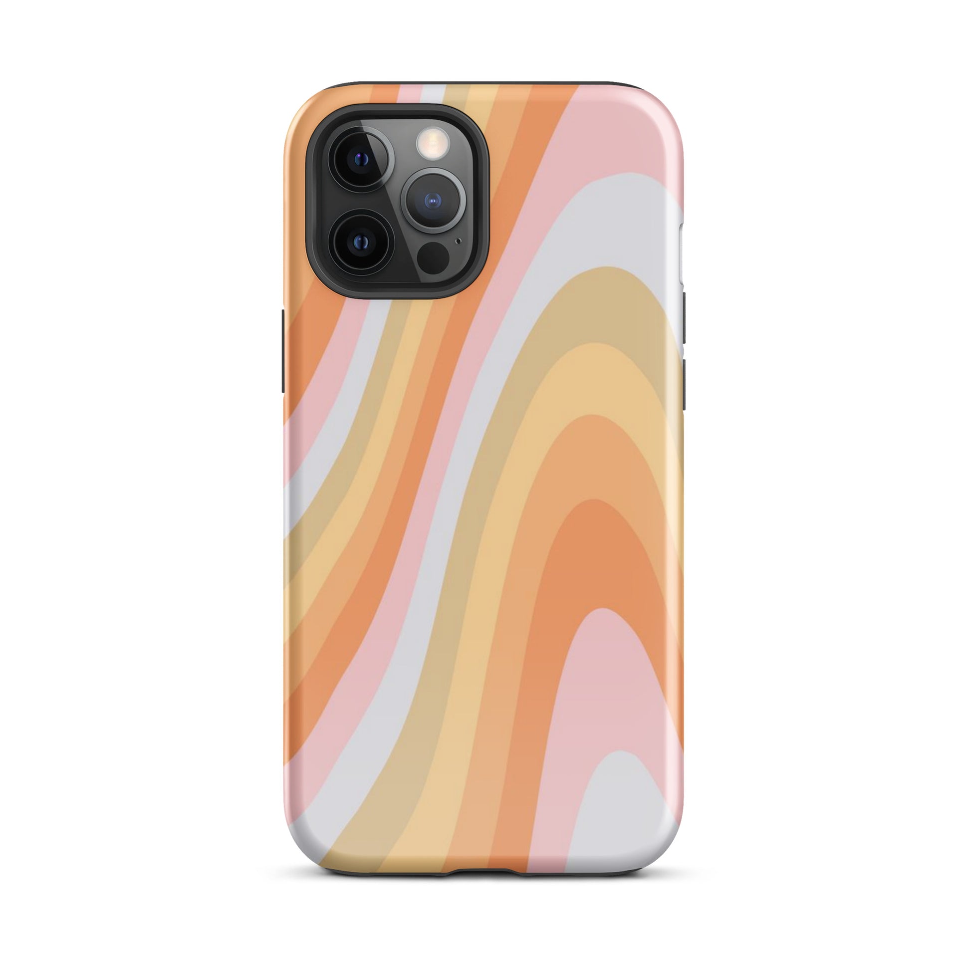 Rainbow Waves iPhone Case iPhone 12 Pro Max Glossy
