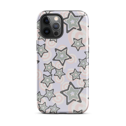 Y2K Gray Star iPhone Case Glossy iPhone 12 Pro Max