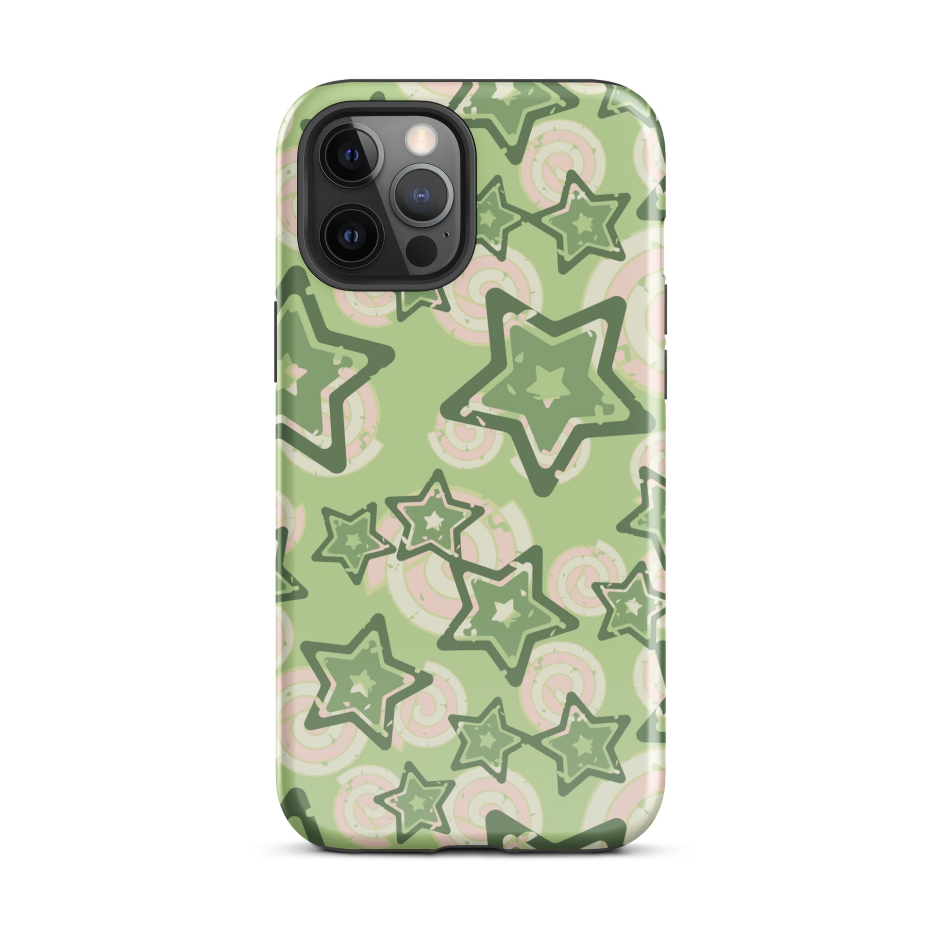 Y2K Green Star iPhone Case iPhone 12 Pro Max Glossy