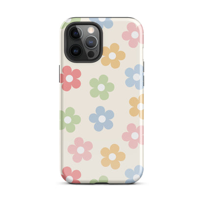 Preppy Retro Flowers iPhone Case