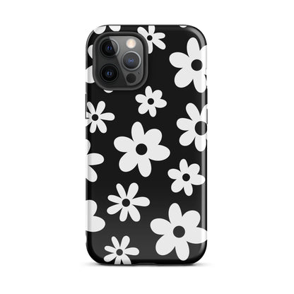 Black Flower Power iPhone Case