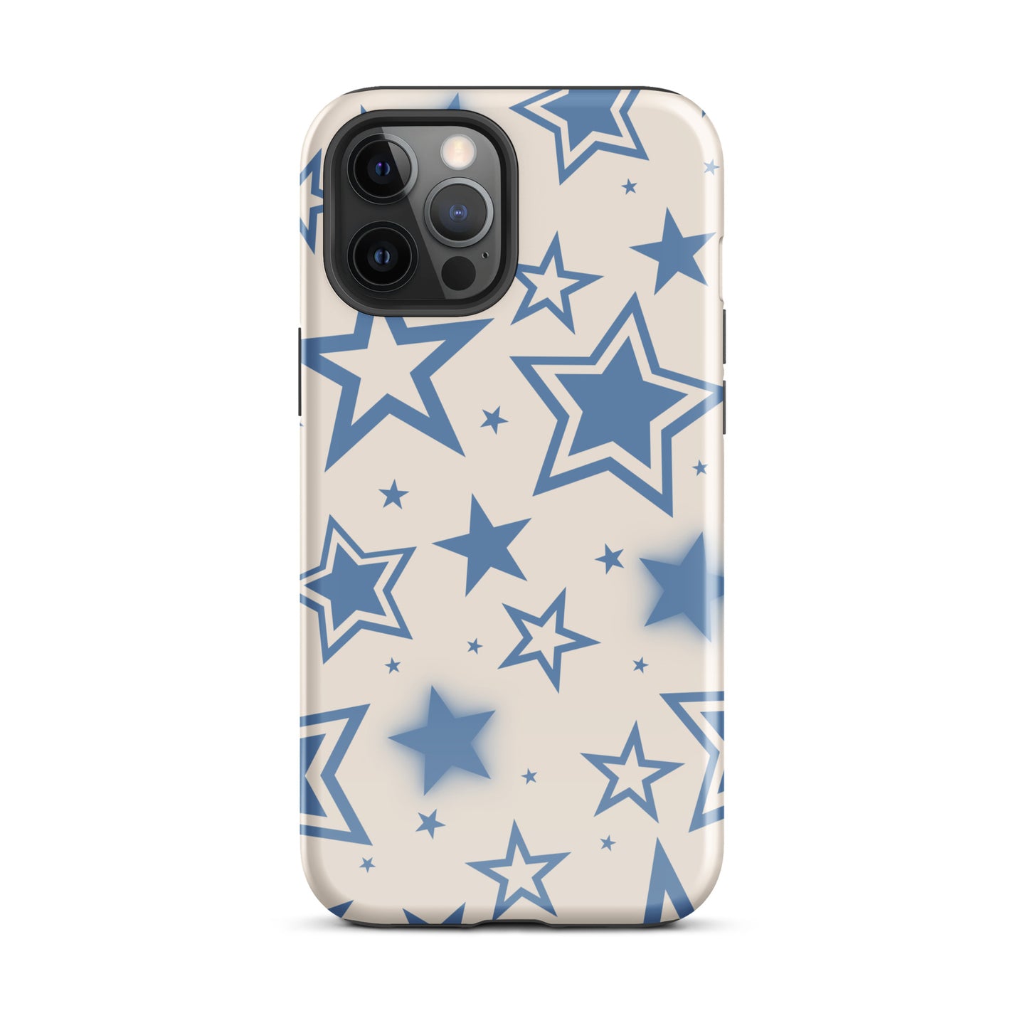 Beige & Blue Stardust iPhone Case