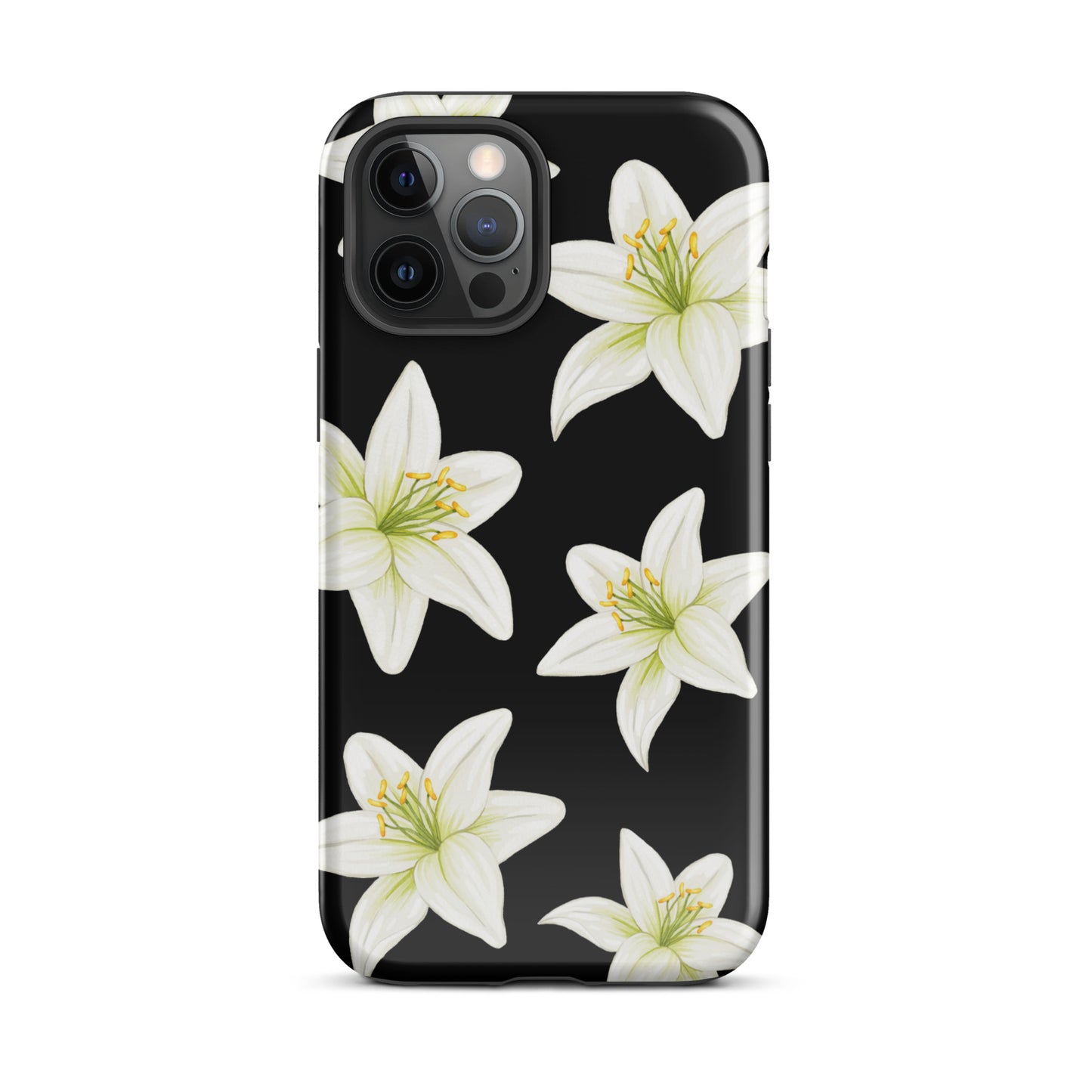 Black Tiger Lily iPhone Case