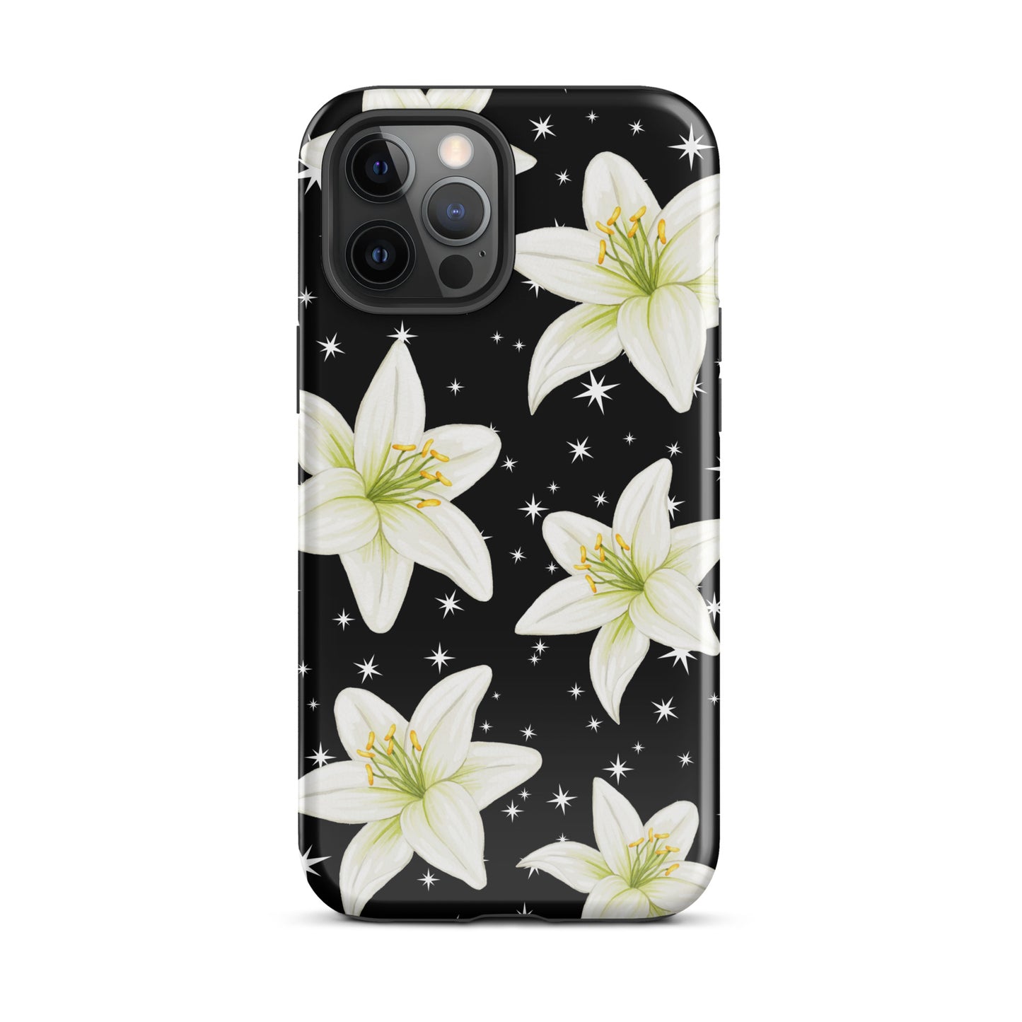 Tiger Lilies & Stars iPhone Case