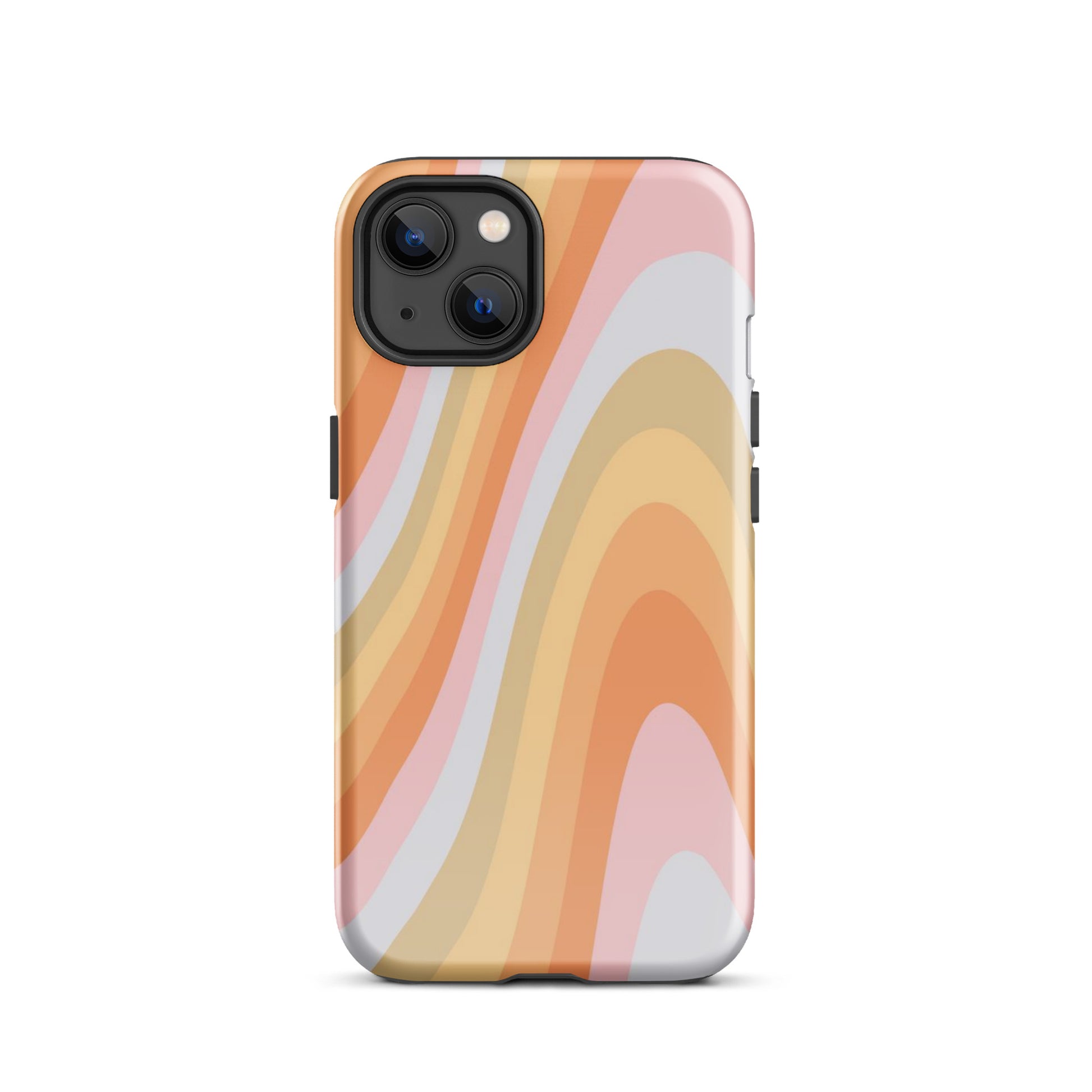 Rainbow Waves iPhone Case iPhone 13 Glossy