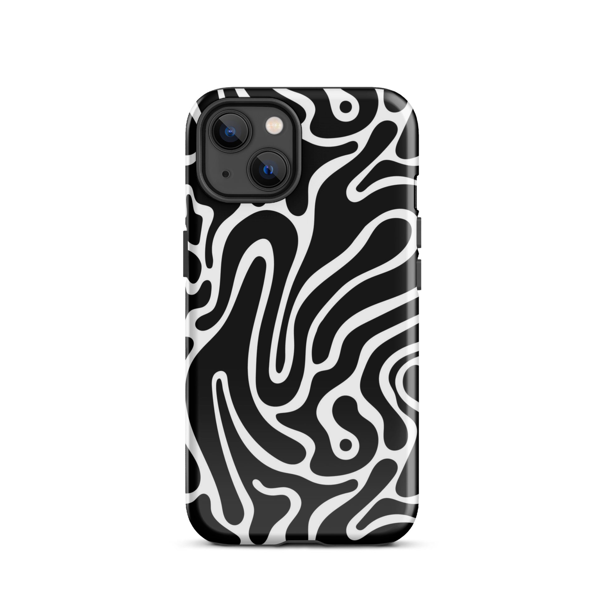 Wavy Noir iPhone Case iPhone 13 Glossy